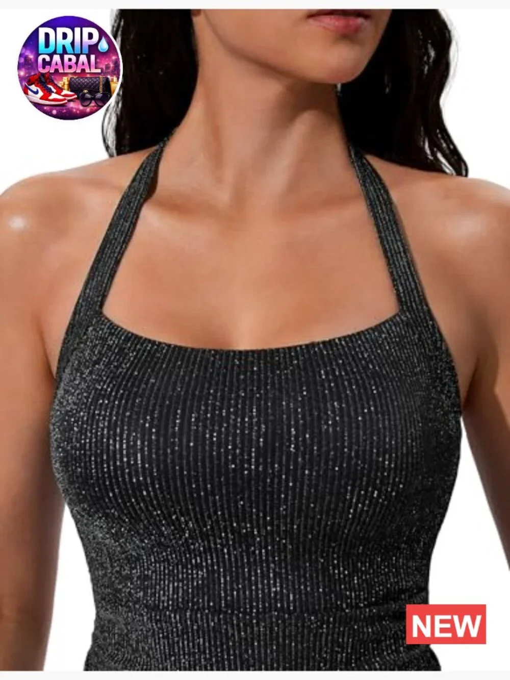 Tummy Control Two Piece Tankini Swimsuit with Adjustable Straps